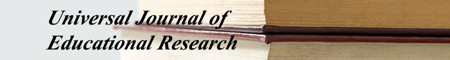 Universal Journal of Educational Research